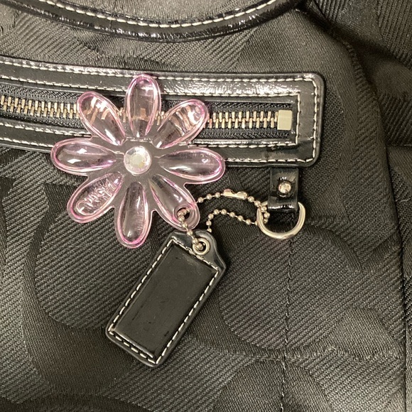 Coach Kyra Daisy Signature Backpack in Black - Picture 5 of 15